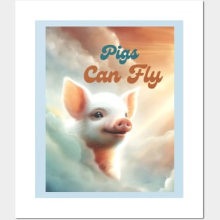 Pigs can fly Posters and Art